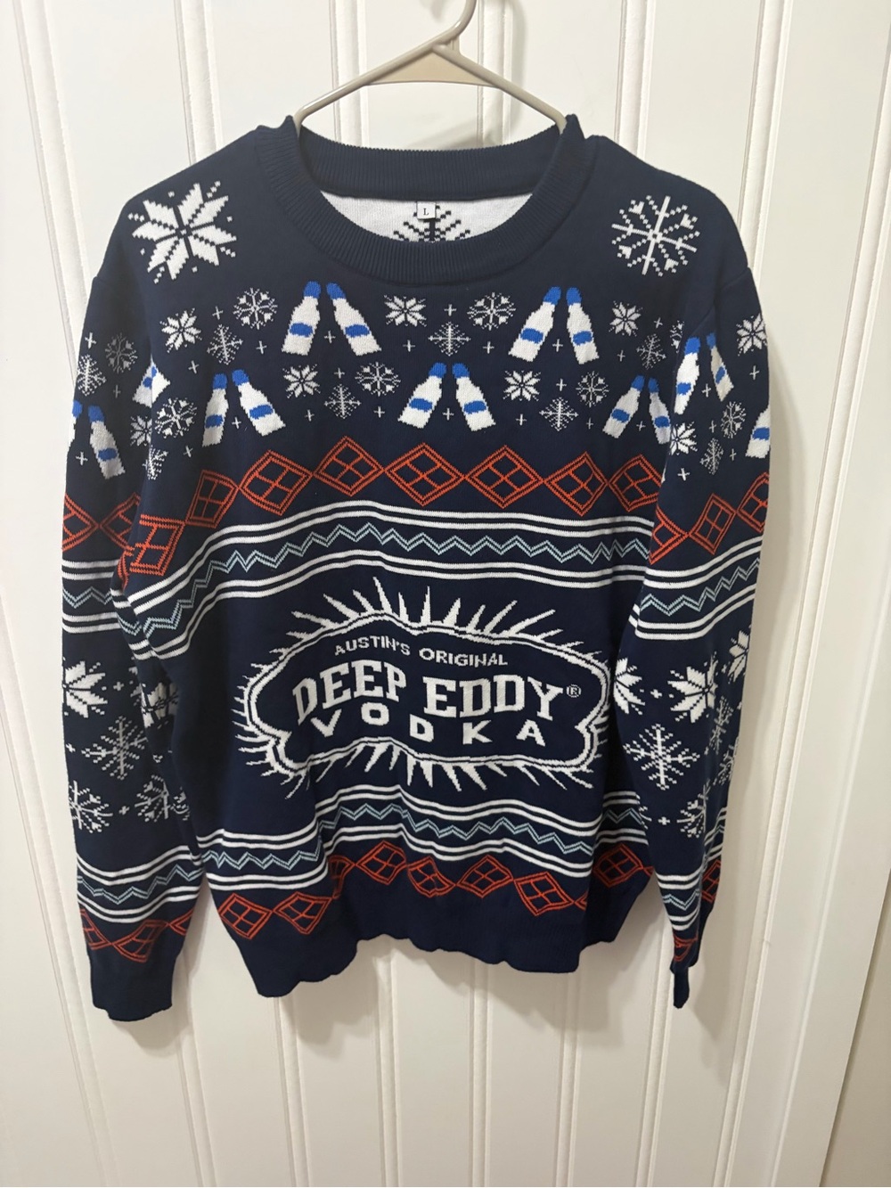 Deep Eddy Vodka Official Ugly Holiday 🎄Sweater – Size Large